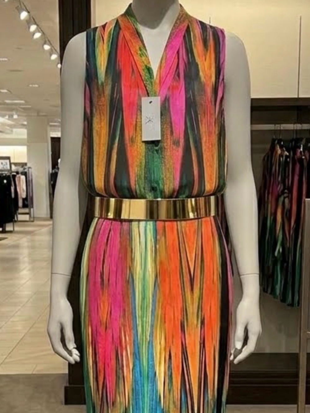 NEW!! Worthington Multicolor V-Neck Midi 2-piece set